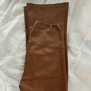 Aritiza Wilfred Free Daria Flare Pant Vegan Leather, Size M